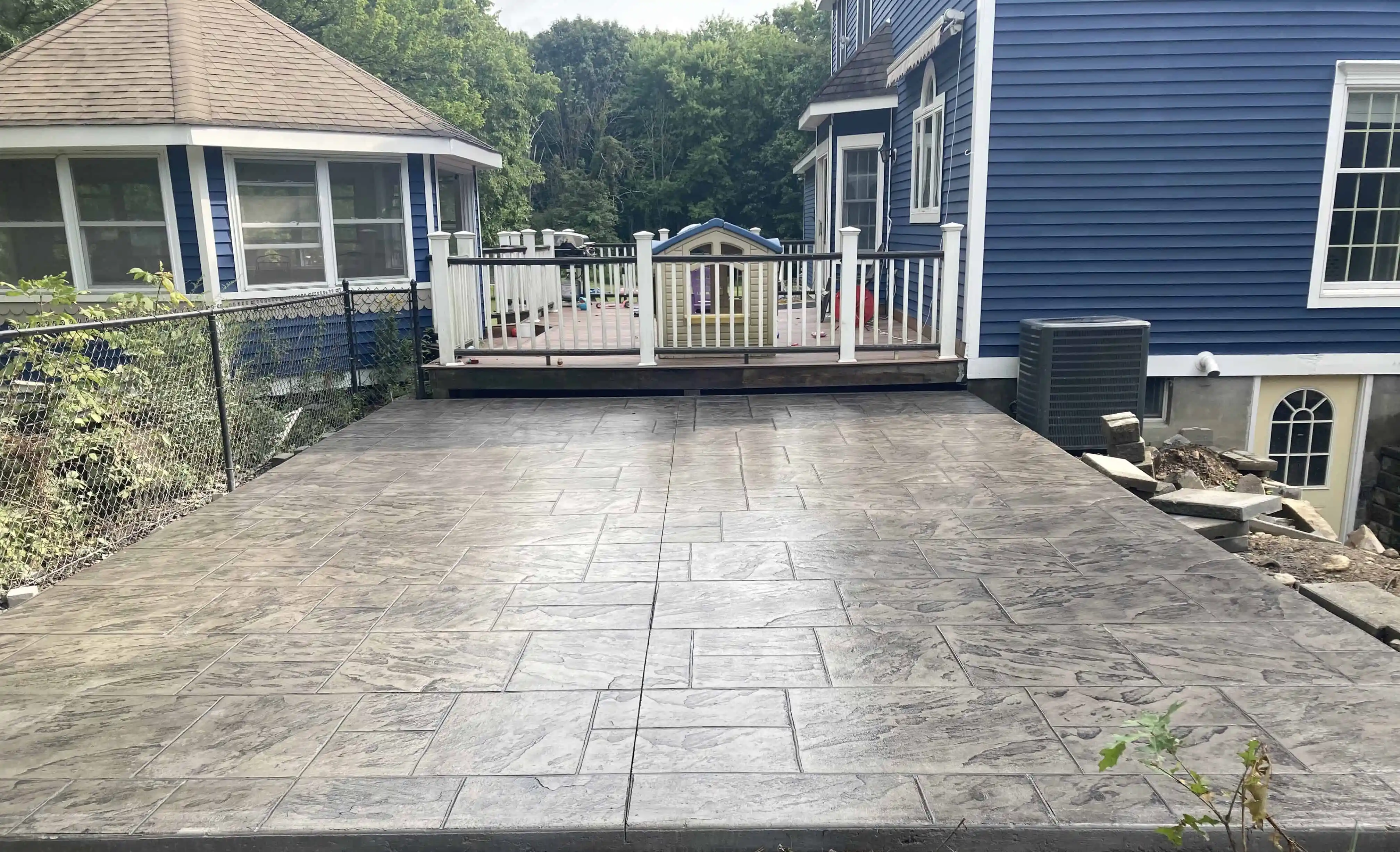 Large patio install